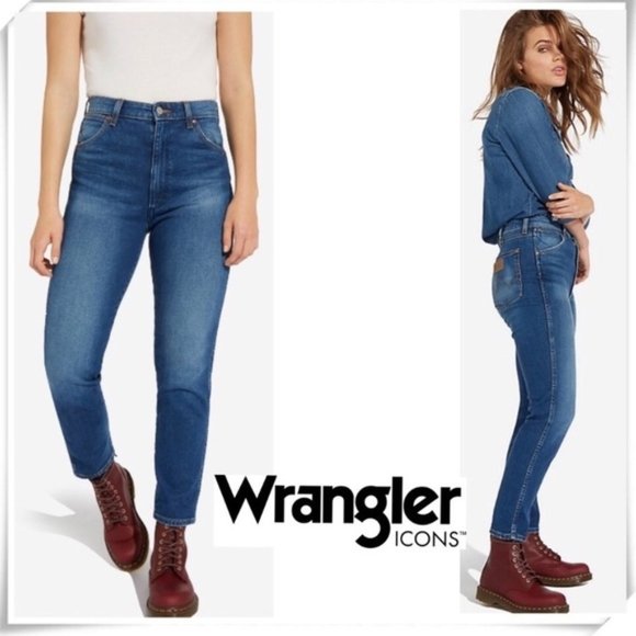 wrangler mum jeans